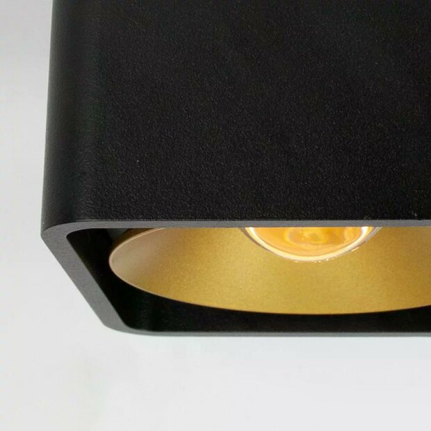 Lars Aufbauspot | schwarz/gold | 9 cm