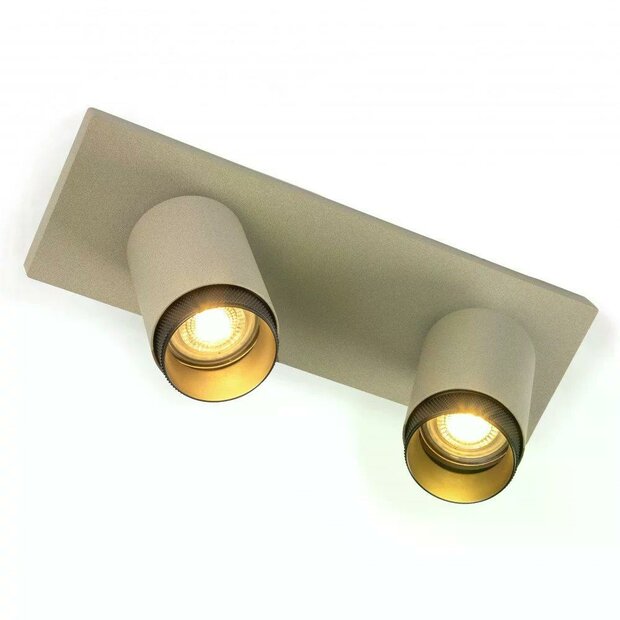 Scott 2 Surface-mounted spotlight | champagne | GU10
