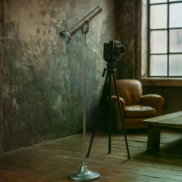 Stehlampe Torch | Silber | 132 cm