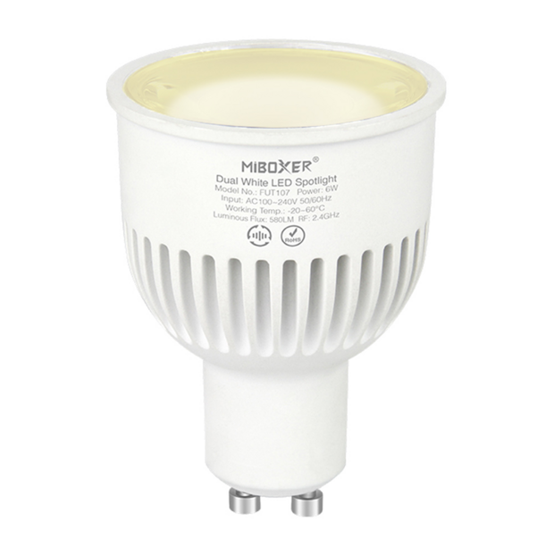 Mi-Light GU10 Spot 6W CCT | Slimme en Dimbare Verlichting