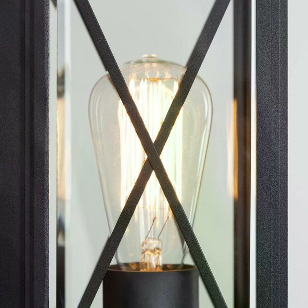 Wandleuchte Winchester | Mattschwarz