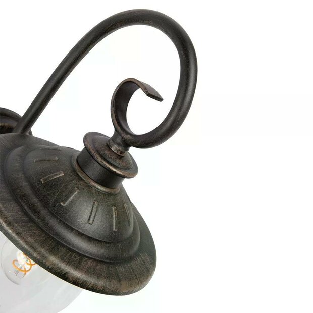 Wandleuchte Elzas | Rustikal braun