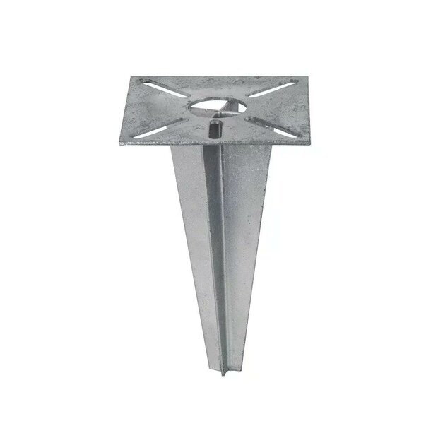 Erdspie&szlig; Verankerung quadratisch | Verzinkt | 20cm