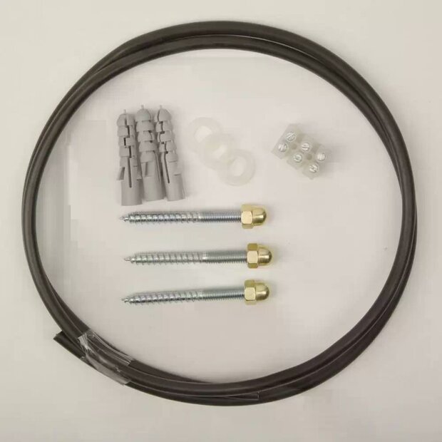 Montageset Wandleuchte XL | Mit Kabel 125cm