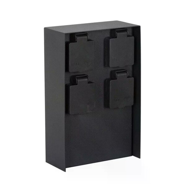 Au&szlig;ensteckdose Charge 4 | Schwarz