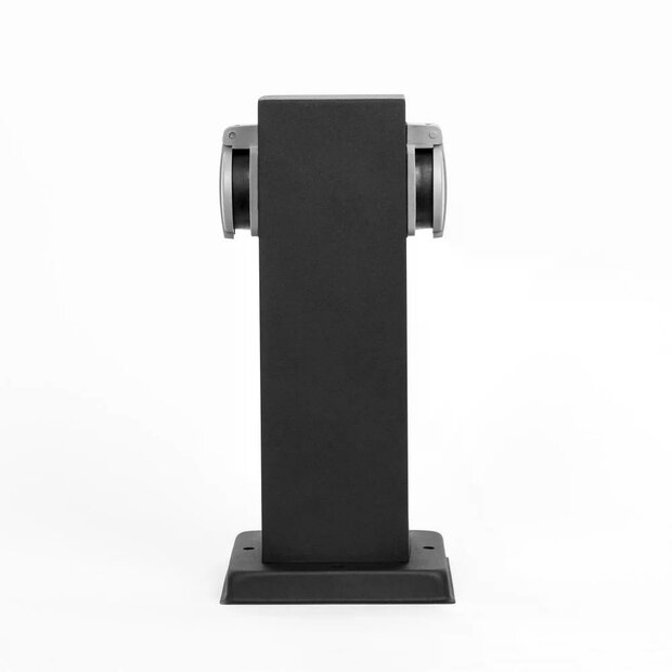 Au&szlig;ensteckdose | Schwarz | 2-fach