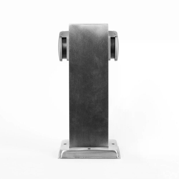 Au&szlig;ensteckdose | Edelstahl | 2-fach