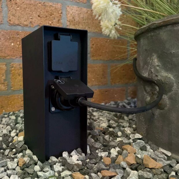 Au&szlig;ensteckdose Charge 2 | Schwarz