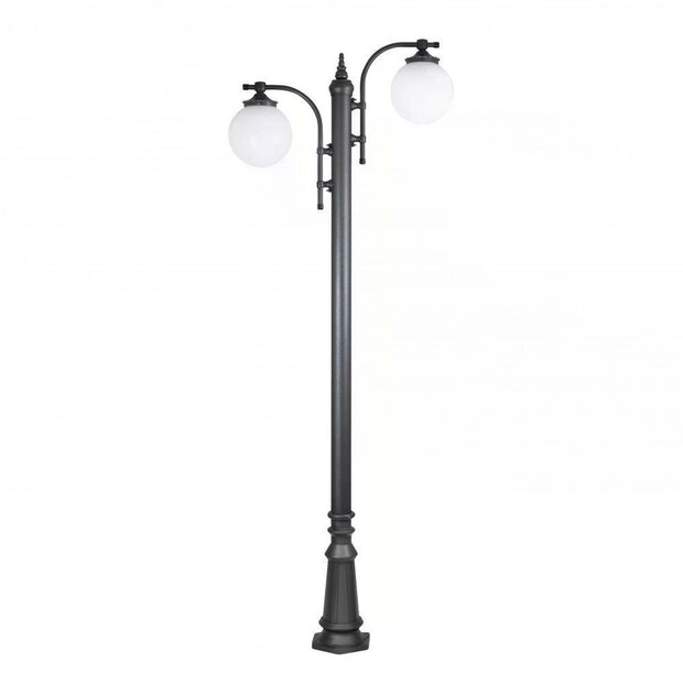 Laternenpfahl Madeira doppelt | Gr&uuml;n | 238cm