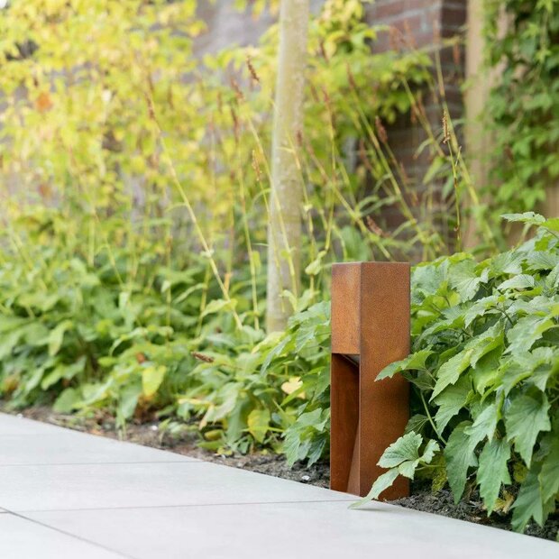 Stehende Au&szlig;enleuchte Levi | Corten | 40cm