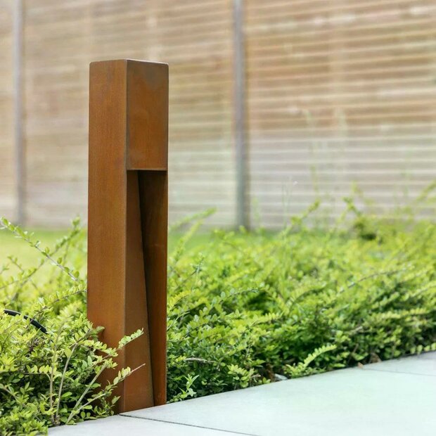 Stehende Au&szlig;enleuchte Levi | Corten | 60cm