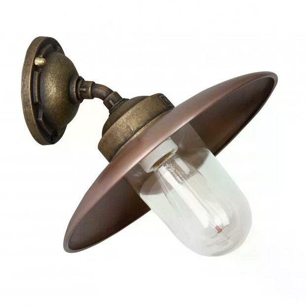 Wandleuchte Landes schr&auml;g | Bronze-Kupfer