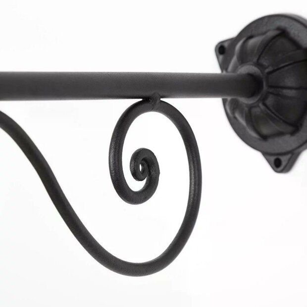 Wandleuchte Ardennes | Schwarz