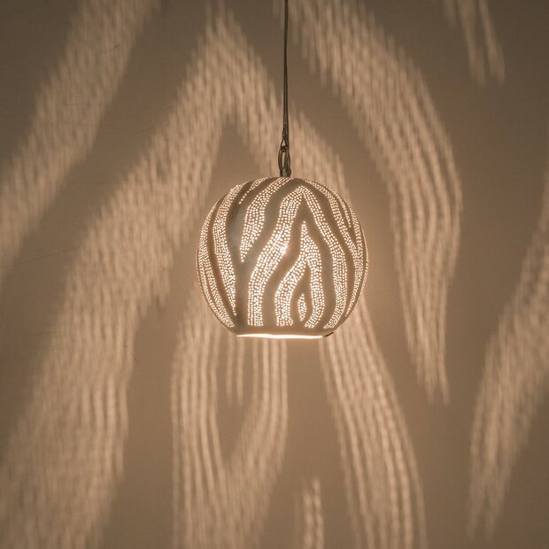 Table lamp Dune Ball Small silver | &Oslash;20cm | E27 brass