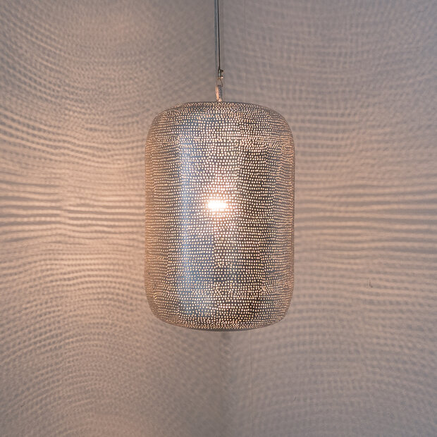 Pendant lamp Lampoon Filisky Small silver | &Oslash;20cm | E27 brass