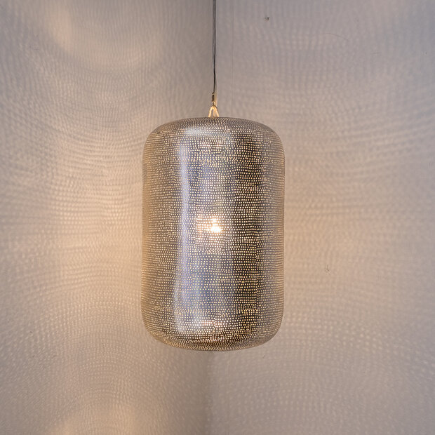 Pendant lamp Lampoon Filisky Medium silver | &Oslash;23cm | E27 brass