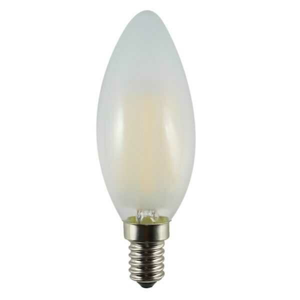 LED Filament Kaarslamp E14 4W 2700K Mat | Dimbaar