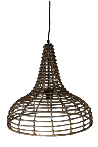 Hanglamp Hout Koboo Flesvorm 48Cm HSM