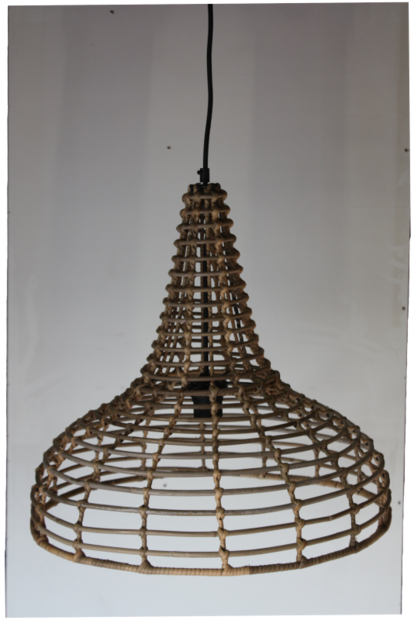 Hanglamp Hout Koboo Flesvorm 48Cm HSM