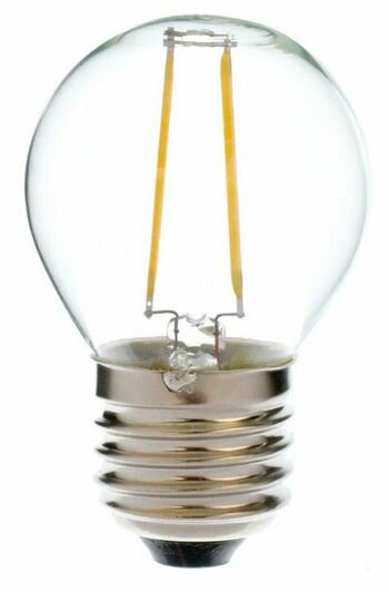 LED Filament kleine bol E27 2W Warm Wit (G45)