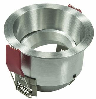 LED Recessed Spotlight Fixture Round Aluminum | Recessed + Adjustable