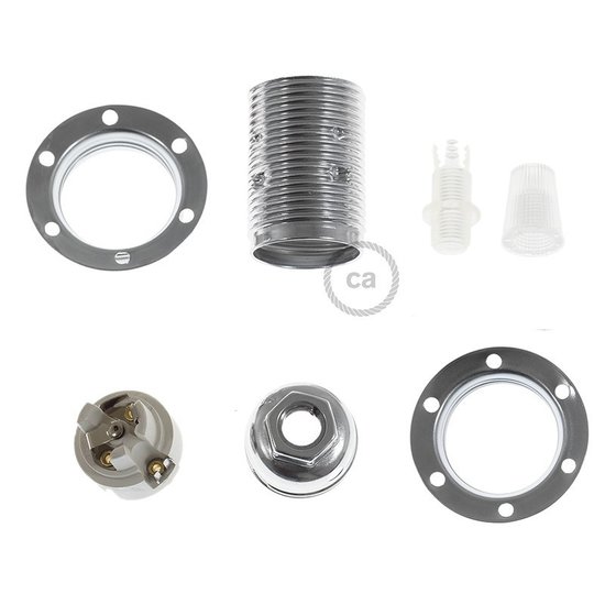 Industrielle Lampenfassung E14 | Silber ECO