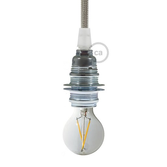 Industrielle Lampenfassung E14 | Silber ECO