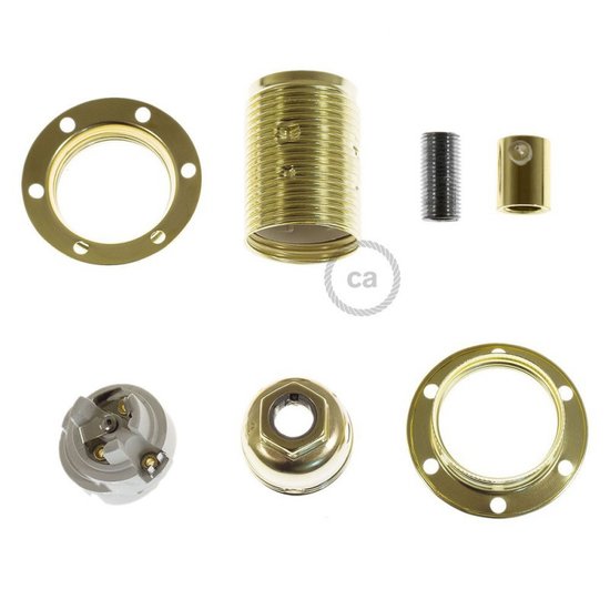 Industri&euml;le Lampfitting E14 | Goud LUXE