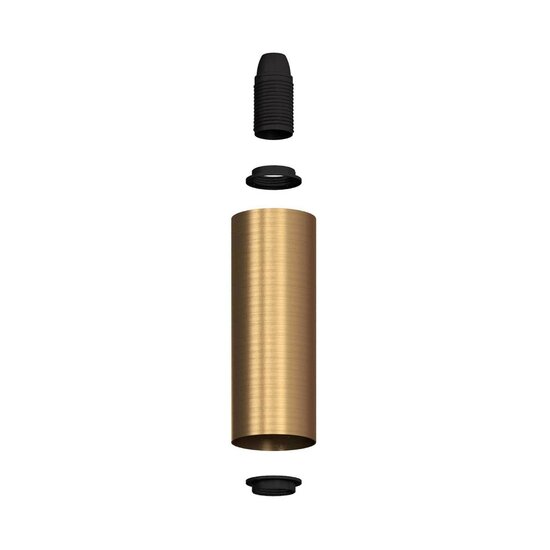 Metalen spotlamp E14 geborsteld brons