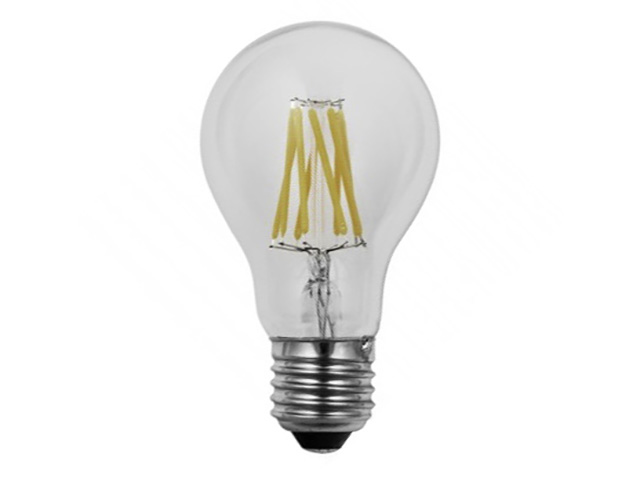 Dimmbar LED Lampe E27 8W 2700K Klar (A60)