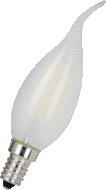 LED Filament Kerzenlampe E14 1W 2700K Matt | 100 Lumen