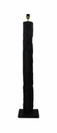Floor Lamp Nature Round Black/Gold Teak 145cm