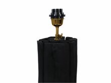 Floor Lamp Nature Round Black/Gold Teak 145cm