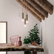 Lampfitting E27 Hout | Boomstam - Extra Lang