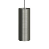 Metalen spotlamp E14 geborsteld titanium
