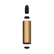 Metalen spotlamp E14 geborsteld brons