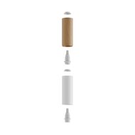 Houten en metalen spotlamp E14 mat wit