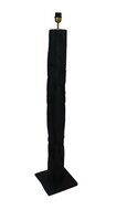 Floor Lamp Nature Round Black/Gold Teak 145cm