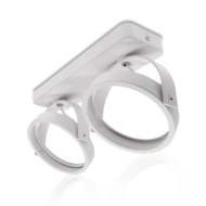 AR111 Opbouwarmatuur | 2x GU10 Fitting | Wit