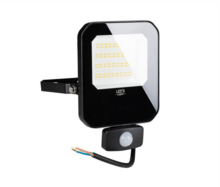 LED floodlight met sensor 30W 4000K 4200lm IP65 Zwart