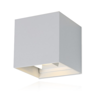 LED Wandleuchte Cube | 2&times;3W | Wei&szlig; | 3000K | Dimmbar | IP65