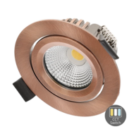LED Einbauspot slim-fit | 4-6W | Dimmbar | CCT-switch | IP65 | Kupfer