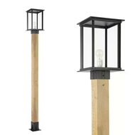 Laternenpfahl Holz Capital XXL | Schwarz | 240cm