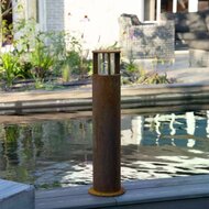 Stehende Au&szlig;enleuchte Marina 60 rund | Corten