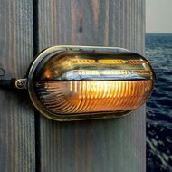 Wandleuchte Gulf Schiffslampe | Bronze