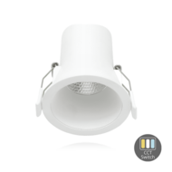 Led inbouwspot 6W dimbaar wit | instelbare lichtkleur 2700K-4000K | 450lm IP44 &Oslash;68mm