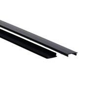 Abdeckplatte 1-Phasen Schiene schwarz | 100cm Abdeckung f&uuml;r Schienenbeleuchtung