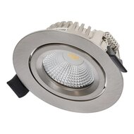 Led inbouwspot Varda Slim Fit 5W zilver | Dim to warm | IP44