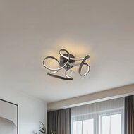 Ceiling fan Mandy black 55cm | Dimmable LED | With remote control