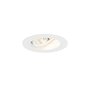 Mat witte ronde inbouwspot richtbaar 12 cm